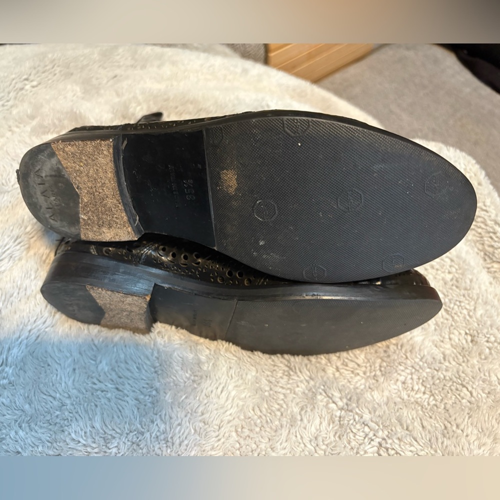 Alaia Paris Black Perforated Ankle Boots - Picture 10 of 13